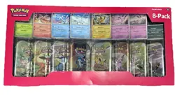 Pokemon Prismatic Evolutions Mini Tins 8 Pack Costco Exclusive Sealed - Image 1