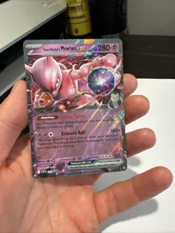Pokemon TCG Team Rockets Mewtwo EX 216 Promo Holo Near Mint Near Mint Condition - Image 4
