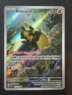 Pokemon TCG Relicanth 173/162 Scarlet & Violet Temporal Forces NM Condition - Image 1
