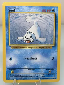 Pokemon TCG Seel 41/102 & Dewgong 25/102 Base Set Regular Unlimited Uncommon - Image 4
