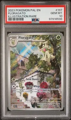 Pokemon 2023 Floragato Illustration Rare Paldea Evolved Gem Mint PSA 10 - Image 1