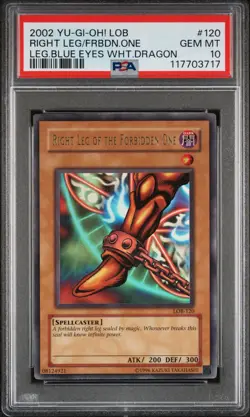 2002 #120 RIGHT LEG OF THE FORBIDDEN ONE PSA 10 - Image 1
