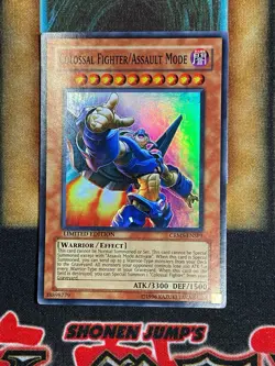 Yugioh Colossal Fighter/Assault Mode CRMS-ENSP1 Super Rare Limited Edition LP - Image 1