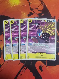 4X One Piece Card Game Killer OP10-106 Uncommon NM - Image 1