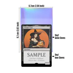 Trading Card ONE PIECE Zoro Iridescent OPCG Card Sleeves 67X92mm Standard Size - Image 5