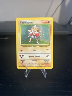 Hitmonchan 7/102 Holo Base Set Pokemon Card MP - Image 1