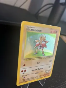 Hitmonchan 7/102 Holo Base Set Pokemon Card MP - Image 3