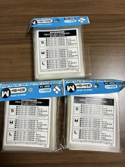 Broccoli Sleeve Protector BSP-14 M Emboss & Clear TCG Card 80 sleeves set of 3 - Image 2