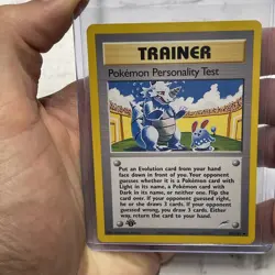 Pokemon Personality Test 1st Edition Neo Destiny 102/105 Uncommon Card LP Vtg - Image 1