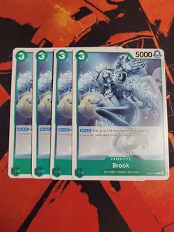 4X One Piece Card Game Brook OP10-035 Common English NM - Image 1