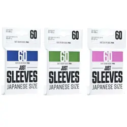 BLUE Gamegenic Just Sleeves Japanese Size High-Quality Card Protection Sleeves - Image 2