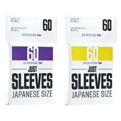 BLUE Gamegenic Just Sleeves Japanese Size High-Quality Card Protection Sleeves - Image 3