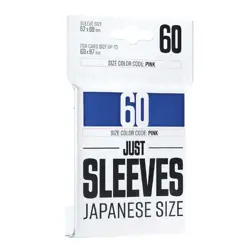 BLUE Gamegenic Just Sleeves Japanese Size High-Quality Card Protection Sleeves - Image 4
