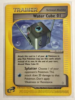 Water Cube 01 140/147 - Aquapolis Non Holo Pokemon Card - Image 1