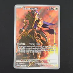 Pokemon TCG Card Zamazenta 201/182 Destined Rivals Illustration Rare Holo - NM - Image 1