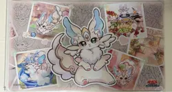 Konami Yugioh Official Game Card Playmat Purrely 2022 Duel Field Used - Image 1
