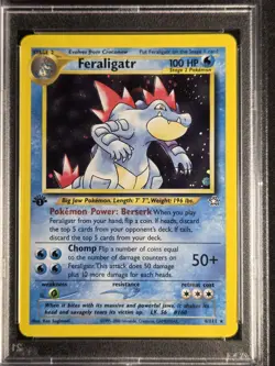 Feraligatr 4/111 1st Edition Neo Genesis Holo Rare PSA 7 NM Vintage Pokemon Card - Image 2