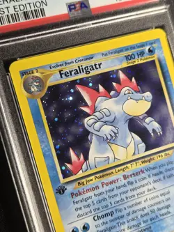 Feraligatr 4/111 1st Edition Neo Genesis Holo Rare PSA 7 NM Vintage Pokemon Card - Image 3