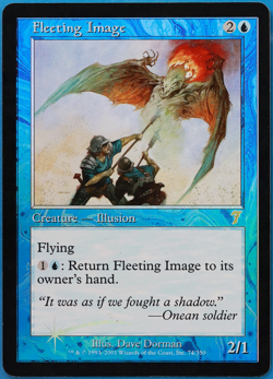 Fleeting Image FOIL 7th Edition PLD Blue Rare MAGIC CARD (ID# 505554) ABUGames - Image 1