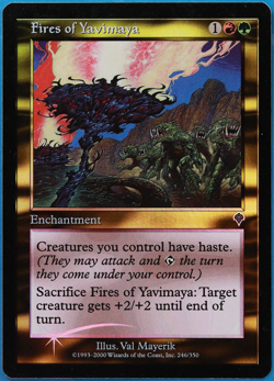 Fires of Yavimaya FOIL Invasion PLD Red Green Uncommon CARD (505553) ABUGames - Image 1
