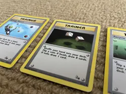 1999 Pokemon Unlimited Base Set Fossil x3 Unique Trainer Card Bundle TCG - Image 4