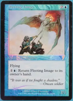 Fleeting Image FOIL 7th Edition PLD Blue Rare MAGIC CARD (ID# 370058) ABUGames - Image 1