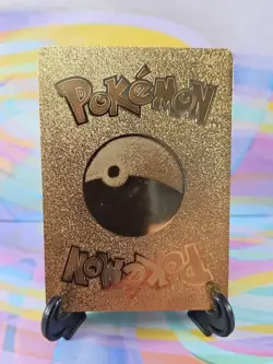 Pokemon Fan Art Card | Charmander, Bulbasaur & Squirtle SV107/SV122 Gold Color - Image 2