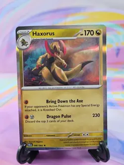 Pokemon TCG Shrouded Fable Card | Haxorus Holo 046/064 Rare - Image 1