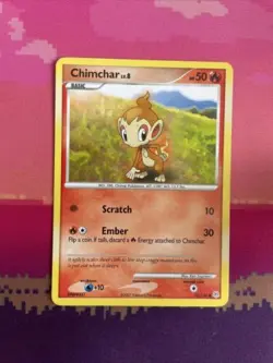 Pokemon Card Chimchar Diamond & Pearl Common 76/130 Near Mint - Image 1