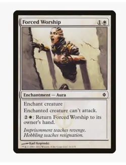 Forced Worship | New Phyrexia NPH | MTG | Enchant Creature | Aura | LP - Image 1
