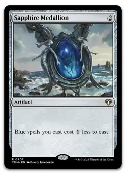 Sapphire Medallion #407 (NM) Commander Masters CMM Magic MTG pack fresh - Image 1