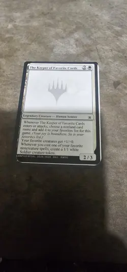 Mtg Playtest Unknown The Keeper Of Favorite Cards - Image 1