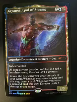 Keranos, God of Storms NM FOIL Secret Lair Drop Series MTG FREE SHIPPING - Image 1