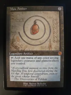 Mox Amber NM SCHEMATIC RETRO The Brothers' War MTG - Image 1