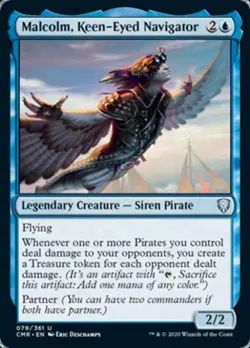 Malcolm, Keen-Eyed Navigator - Near Mint MTG Commander Legends - Image 1