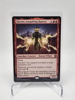 Electro, Assaulting Battery 76 : MTG Marvel's Spider-Man Rare NM/M - Image 1