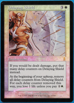 Delaying Shield FOIL Odyssey PLD White Rare MAGIC MTG CARD (ID# 505536) ABUGames - Image 1