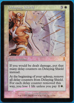 Delaying Shield FOIL Odyssey PLD White Rare MAGIC MTG CARD (ID# 505535) ABUGames - Image 1