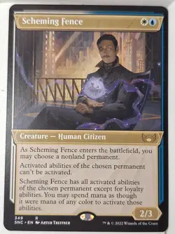 Scheming Fence - Showcase - Streets of New Capenna - Magic the Gathering MTG - Image 1