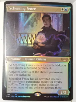 Scheming Fence - FOIL Showcase Streets of New Capenna - Magic the Gathering MTG - Image 1