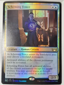 Scheming Fence - FOIL - Streets of New Capenna - Magic the Gathering MTG Nice! - Image 1