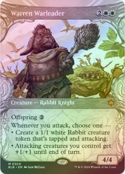 1 x Warren Warleader - Showcase - Foil - Bloomburrow - LP - MTG - Image 1