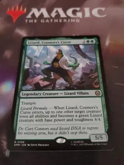 Mtg. Lizard, Connors's Curse. Marvel's Spider-Man. Pack Fresh - Image 1