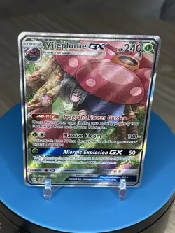 2019 Pokemon Cosmic Eclipse VILEPLUME GX Full Art Ultra Rare ENG #211/236 - Image 4