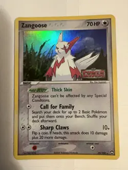Zangoose 25/108 Pokemon 2007 Power Keepers Reverse Holo Stamped LP - Image 1