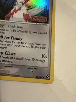 Zangoose 25/108 Pokemon 2007 Power Keepers Reverse Holo Stamped LP - Image 2