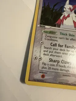 Zangoose 25/108 Pokemon 2007 Power Keepers Reverse Holo Stamped LP - Image 5