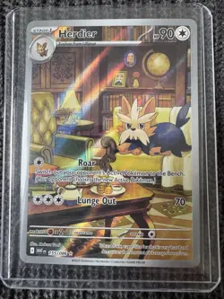 Herdier 155/086 Pokemon White Flare Illustration Rare Full Art Near Mint - Image 1
