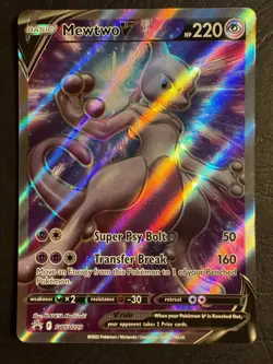 Mewtwo V Fulll Art SWSH229 Promo Pokemon Sword & Shield Near Mint - Image 1