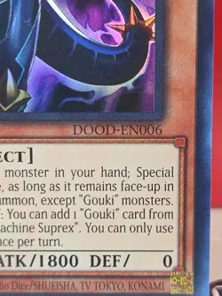 Yugioh! Gouki Machine Suprex DOOD-EN006 Super Rare 1st Ed NM - Image 4